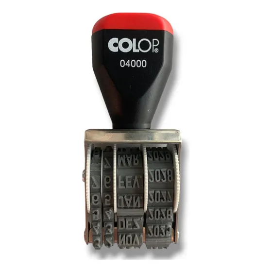 Carimbo Datador Colop Manual Com Data 2023 Até 2034 Cor da tinta não Cor do exterior Preto