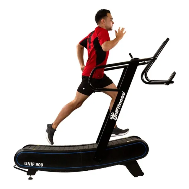 Caminadora mecánica UniFitness UNIF-900 color negro