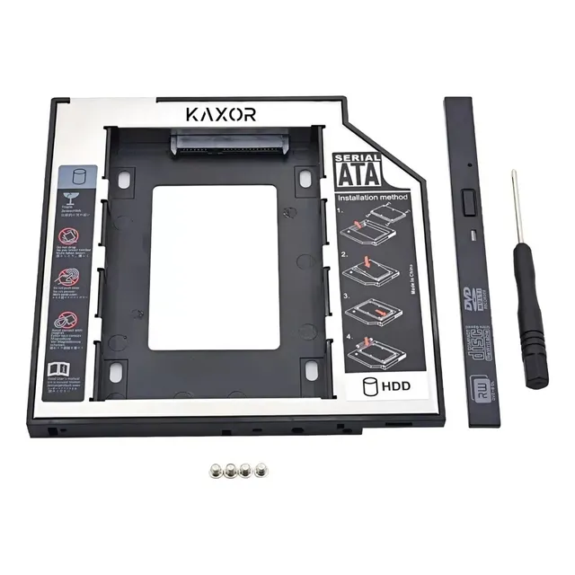 Caddy Disk 12.7mm Sata 2,5 Segundo Disco Notebook Hdd Ssd