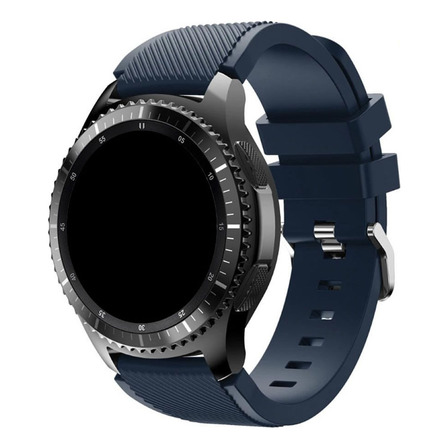 Pulseira 22mm Silicone Para Amazfit Gtr 47mm Gtr4 Gtr3 Gtr2 Cor Azul-marinho Pulseira 22mm Silicone Para Amazfit Gtr 47mm Gtr4 Gtr3 Gtr2 Cor Azul-marinho