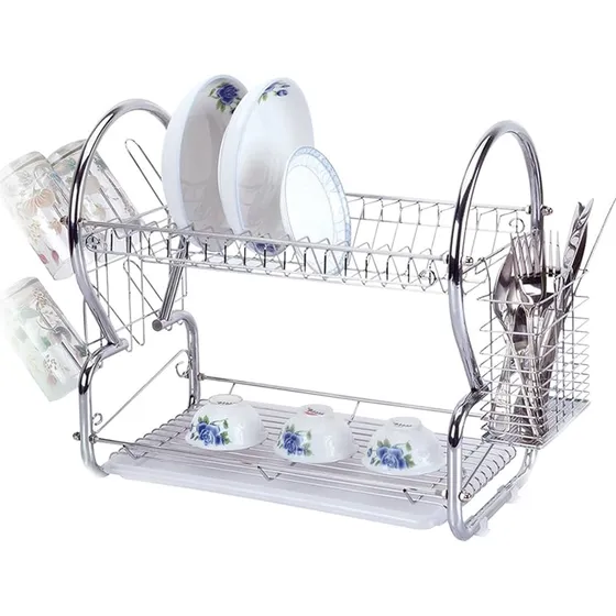 Escurridor De Platos Y Cubiertos 2 Niveles Modelo Omega