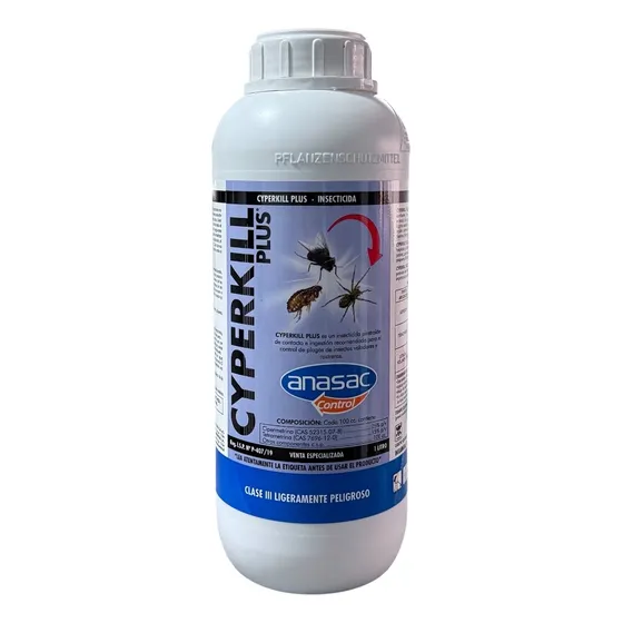 Cyperkill Plus 1 Litro - Insecticida Profesional Multiuso