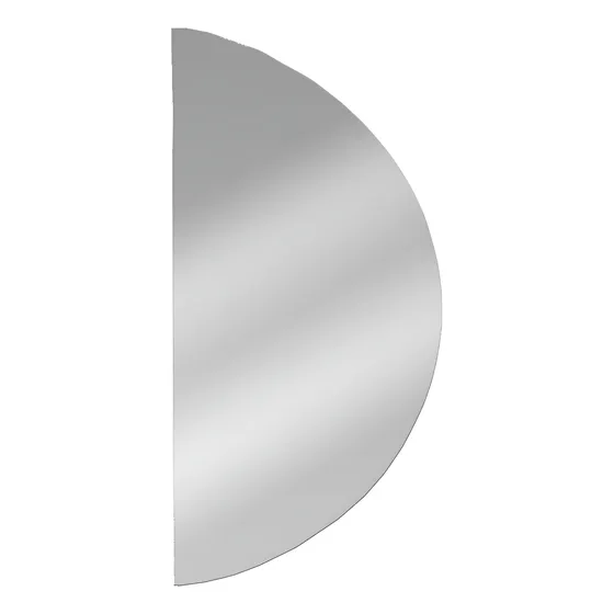Espelho Meia Lua 195x90 Led Pilha Banheiro Grande Lapidado Moldura Meia Lua Direito