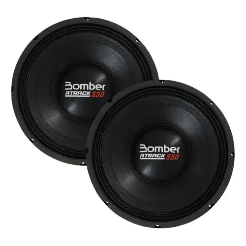 Alto Falante Woofer Bomber 15 Pol Atrack 400w Rms 4 Ohms Cor Preto