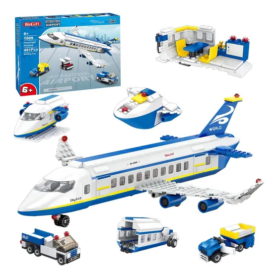 Building Blocks Set Airport Terminal 838 Pieces +6 Years