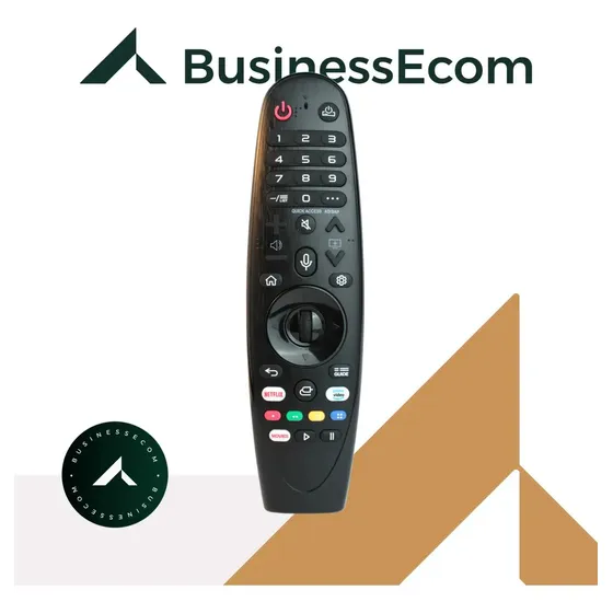 Controle Remoto Universal BusinessEcom para Smart TV LG, Com Comando de Voz e Atalhos Netflix Prime Video
