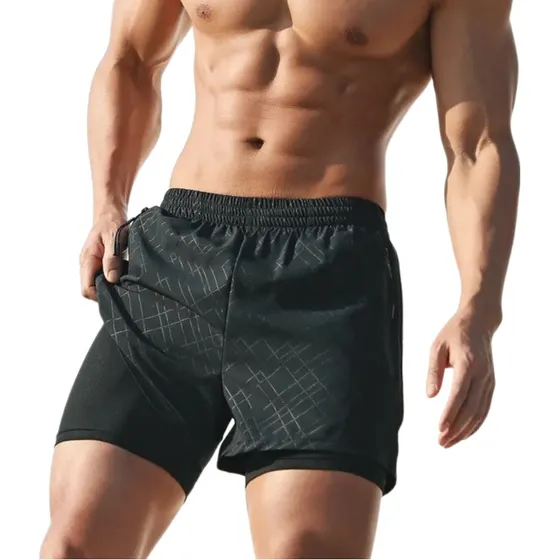 Short Con Licra Lhp Sport Para Caballeros (con Cierre)