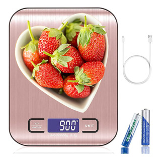 Balança De Cozinha Digital Recarregável Usb, Balança De Aço Balança De Cozinha Digital Recarregável Usb, Balança De Aço