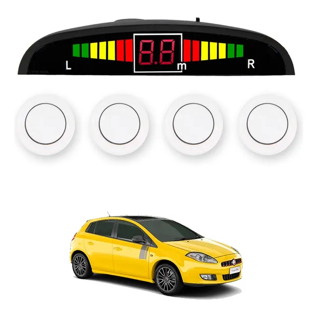 Sensor De Ré Estacionamento Branco Fiat Bravo 2017 2018