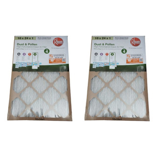 2 Filtros Polvo Polen Plisado Estándar Rheem 16x24x1 Ofi Hor 2 Filtros Polvo Polen Plisado Estándar Rheem 16x24x1 Ofi Hor