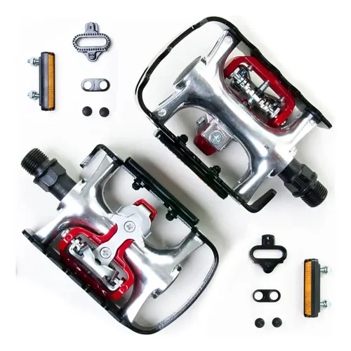 Pedal Sapatilha Clip Plataforma Mtb Rolamento Wellgo Wpd-95b
