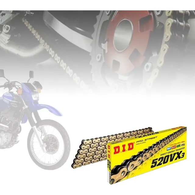 Cadena Did 520 X132 Oring Xt600 Super Shadow Klr650 Dr200