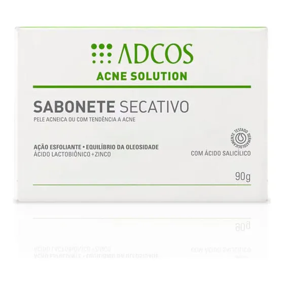 Adcos Acne Solution Sabonete Secativo 90g