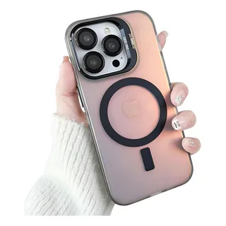 Funda Para iPhone Con Magsafe Protector Tornasol + Micas Lente Cámara Kit