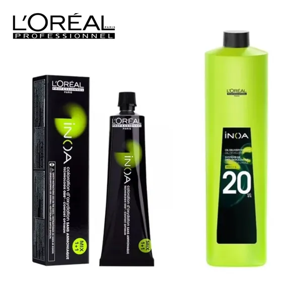 Kit Loreal Professionnel Inoa Y Aceite Oxidante 20vol 1000ml