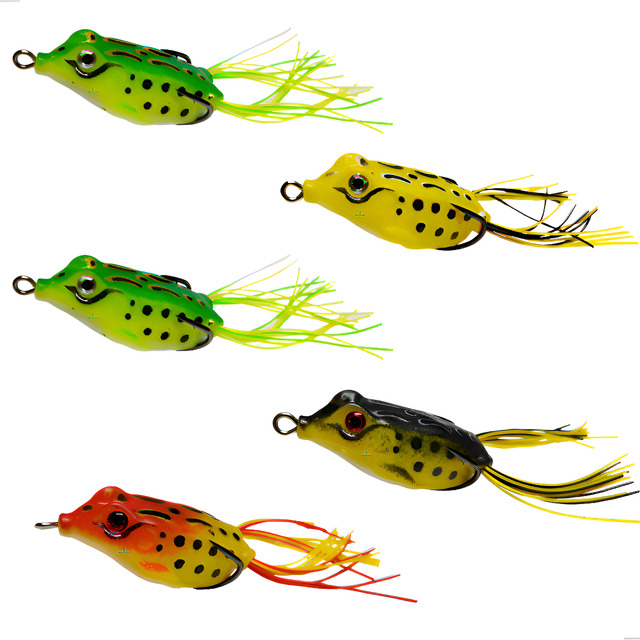 Kit 5x Isca Artificial Pesca Sapo Frog Sapinho Traíra Tucunaré Dourado Kit 5x Isca Artificial Pesca Sapo Frog Sapinho Traíra Tucunaré Dourado