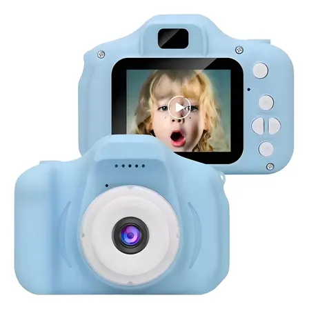 Cámara Compacta Amerza X2 Azul Hd 3 Mpx Para Niños