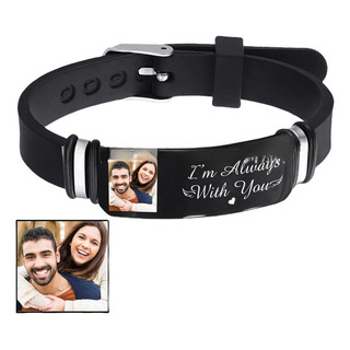 R Pulsera De Pareja, Grabado Personalizado Y Fotos R Pulsera De Pareja, Grabado Personalizado Y Fotos