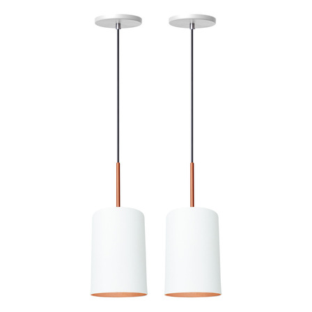 Kit 2 Luminária Pendente Veneza Bilboquê Branco Teto Moderna Iluminar Ambiente Kit 2 Luminária Pendente Veneza Bilboquê Branco Teto Moderna Iluminar Ambiente