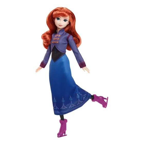 Patinação no gelo com boneca disney frozen anna mattel