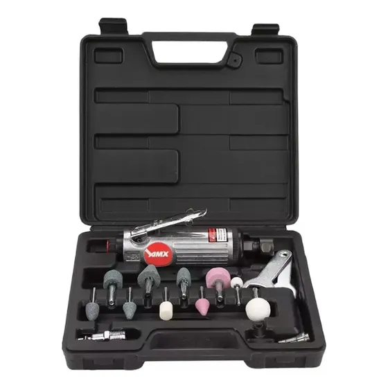 Amoladora Recta Neumática 1/4 Maletin Mini Torno Kit