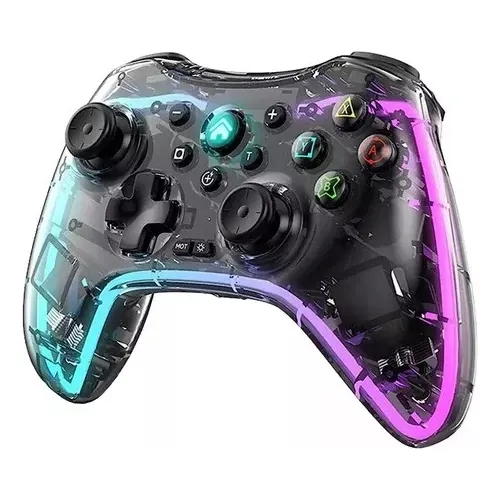 Joystick Inalambrico 6 En 1 Compatible Ps4 Ps3 Luces Led