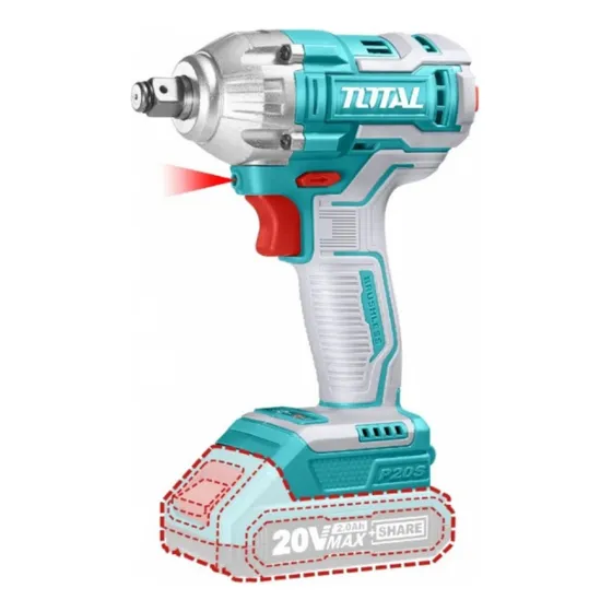 Llave Impacto +1 Lampara + Dados  + 2 Baterias Y 1 Cargador