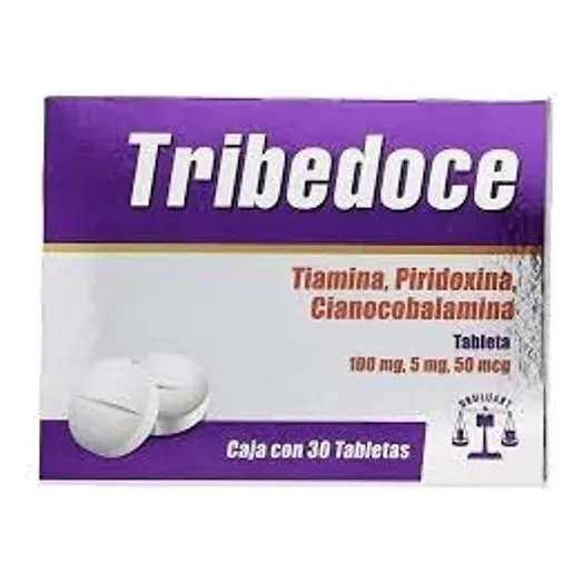 Tribedoce Tabletas 100 Mg/5 Mg/50 Mcg, 30 Tabletas