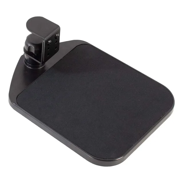 Alfombrilla Ajustable Para Mouse Y Soporte Giratorio Negro