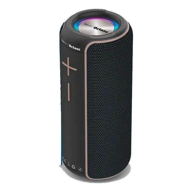 Parlante Bluetooth Foxbox Octans Inalambrico color Negro