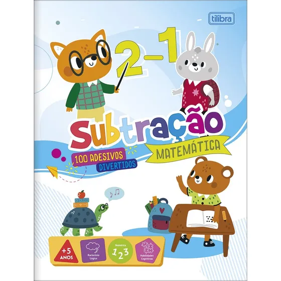Livro Atividades Matemática Subtração 8 Folhas Tilibra