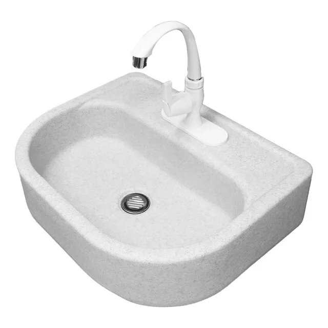 Fleximatic 2052 Lavabo De Plastico C/mezcladora De Abs Gris Plástico