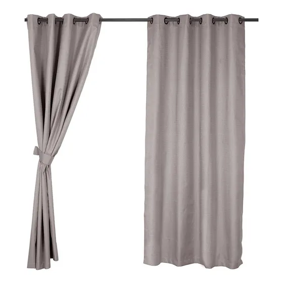 Cortina Blackout Térmica Color Taupe 2 Paños 140 X 220 Cm. 
