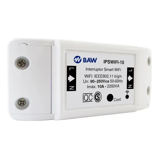Interruptor Inteligente Smart Wifi Con Bornera Baw