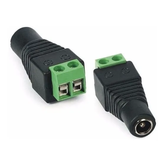  Conector Hembra Plug Corriente 12v Camara Dvr 100 Unidades