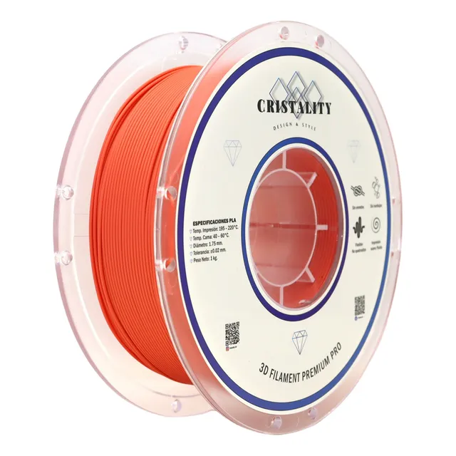 Filamento Pla Pro Mate Cristality 1.75 +/- 0.02mm +17colores
