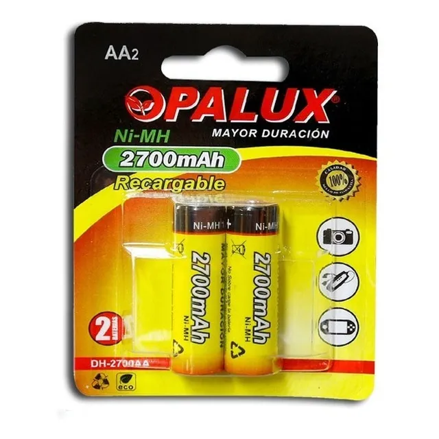 Pila Recargable Aa 2700mah (2 Pilas) Opalux - Mihaba