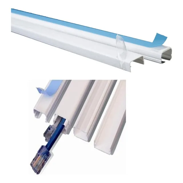 Canaleta Blanca 20x12 Con Adhesivo Dexson