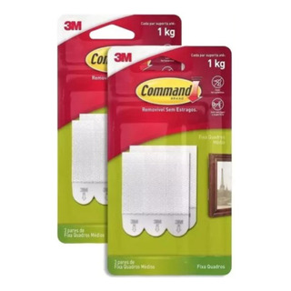 Kit 6 Pares Adesivo Fixa Quadros Velcro 3m Suporta Até 1kg Kit 6 Pares Adesivo Fixa Quadros Velcro 3m Suporta Até 1kg