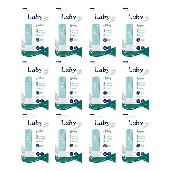 12 Laby Protetor Labial Fps15 Hidrat Stick 3,6g