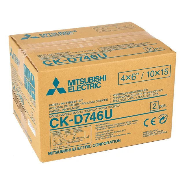 Kit Papel Térmico Mitsubishi Mitsubishi Ck-d746u