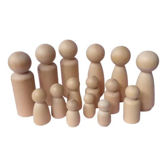Muñecos De Madera Peg Dolls [ Pack X 20 ] Vincores Constelar