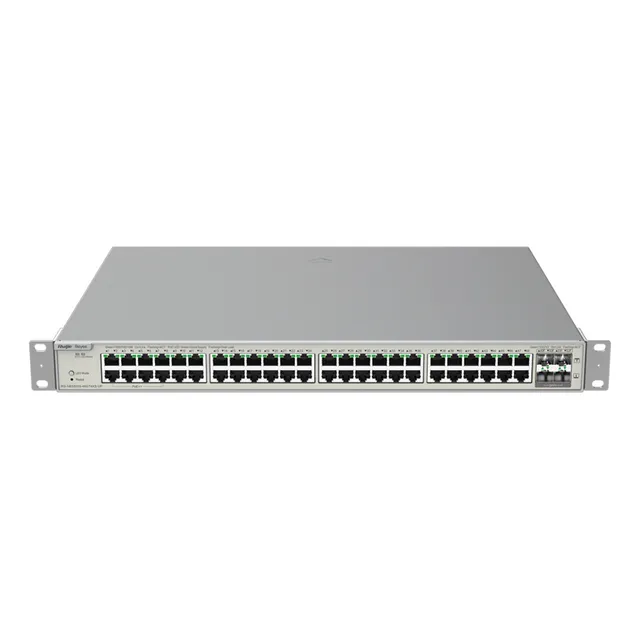 Ruijie Switch Administrable Rg-nbs5200-48gt4xs-up Capa 3 Con 48 Puertos Gigabit Poe 802.3af/at + 4 Sfp+ Para Fibra 10gb Gestión Gratuita Desde La Nube 740w Protección Contra Sobretensiones