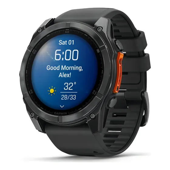 Smartwatch Com Caixa Metalica Garmin Fenix 8x 51mm Amoled