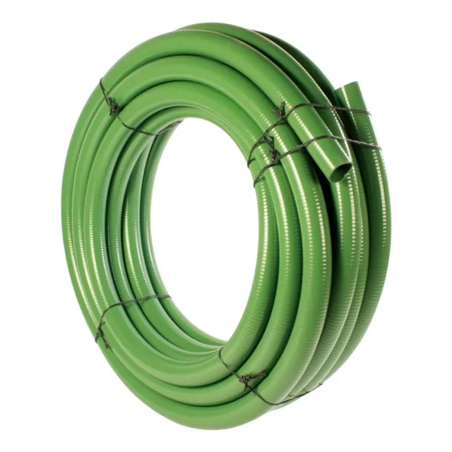 Manguera De Succión Verde 2 Pulgadas Rollo De 10 Metros
