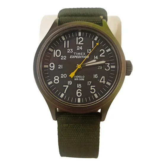 Reloj  Timex  Expedition Indiglo Wr50m Verde Oscuro Gris Oscuro Negro