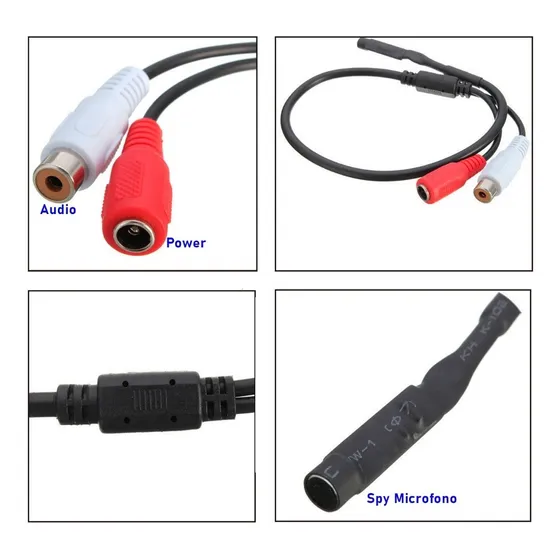 Micrófono Espía Profesional Para Camaras De Seguridad Cctv 
