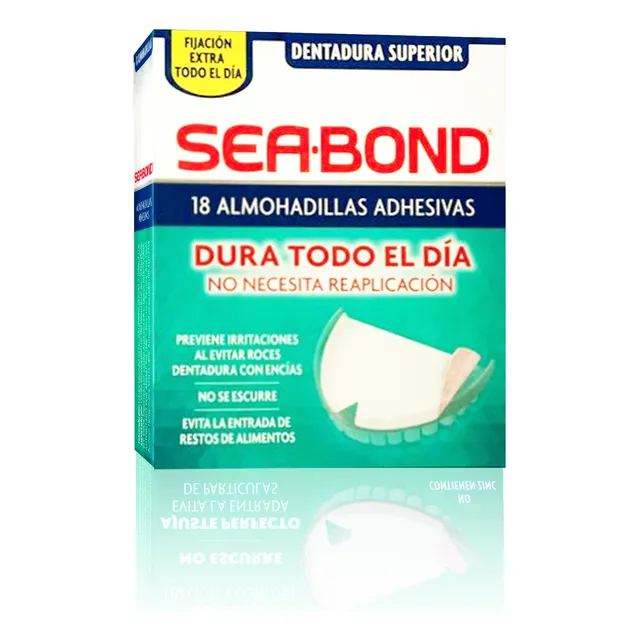 Almohadillas Adhesivas Sea Bond Dentadura Postiza Superior 