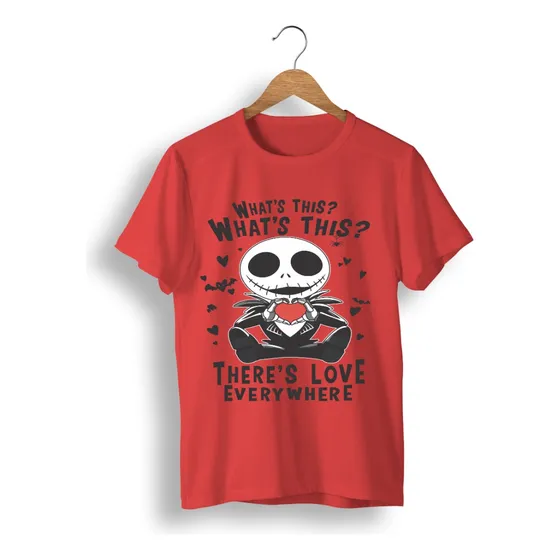 Remera Regalos San Valentin, Jack Skeleton  Precio Por 2 Uni