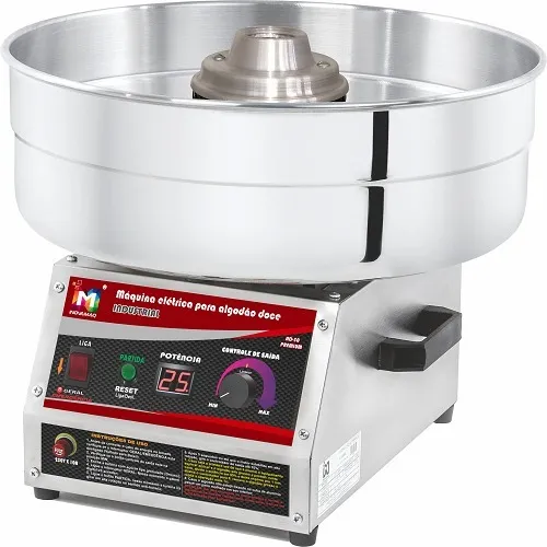 Máquina Algodão Doce Digital -12x S/juros E Kit Cor Inox 127/220v